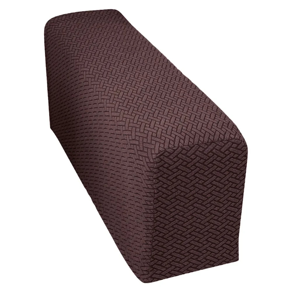 Sofa Arm Covers – Washable Checkered Armrest Slipcovers with Anti-Slip Pins | Set of 2 Peaceful Pleasures Health and Wellness Brown United States