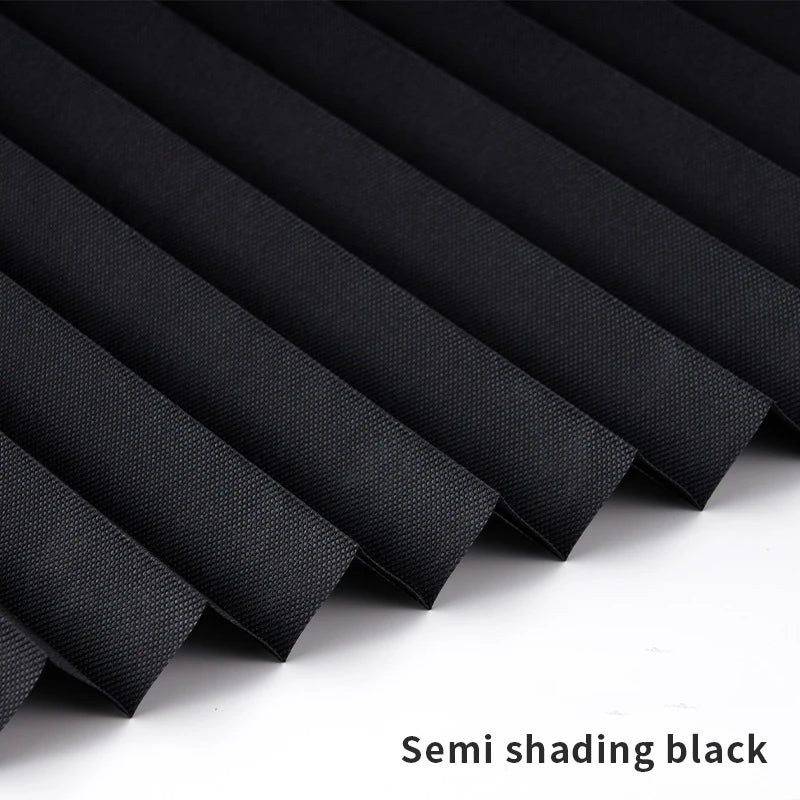 Self-Adhesive Pleated Blackout Roller Blinds | No-Drill Shade