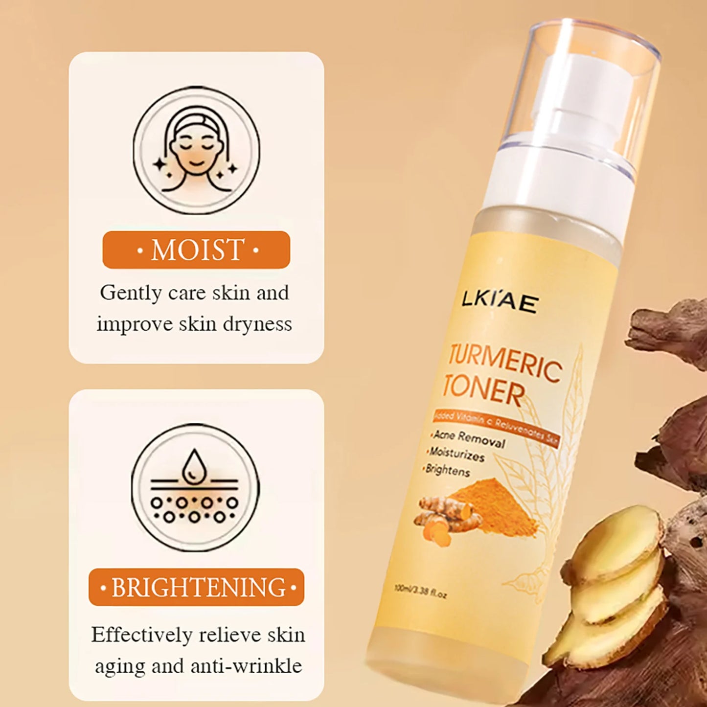 AILKE Organic Turmeric & Vitamin C Face Toner 100ml