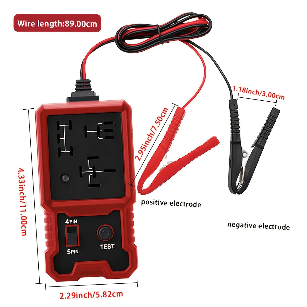 12V Car Relay Tester with Battery Clip – 4/5 Pin Universal Peaceful Pleasures Health and Wellness