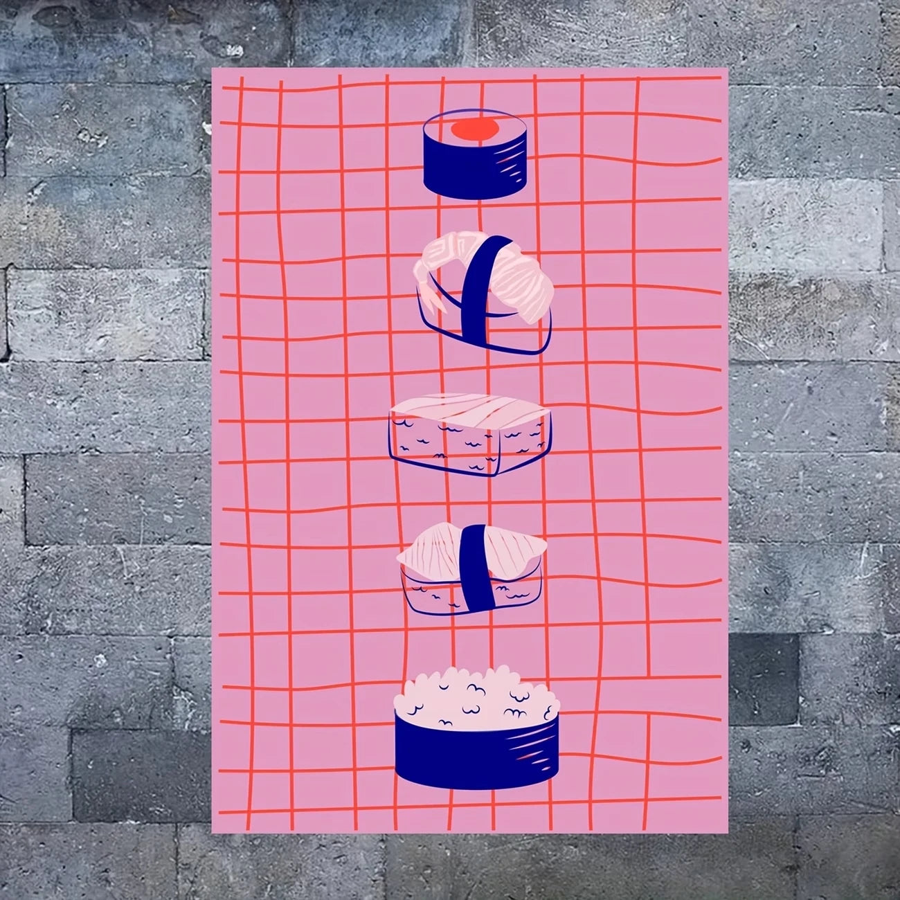 Japanese Sushi Canvas Wall Art Print | Kitchen & Home Decor