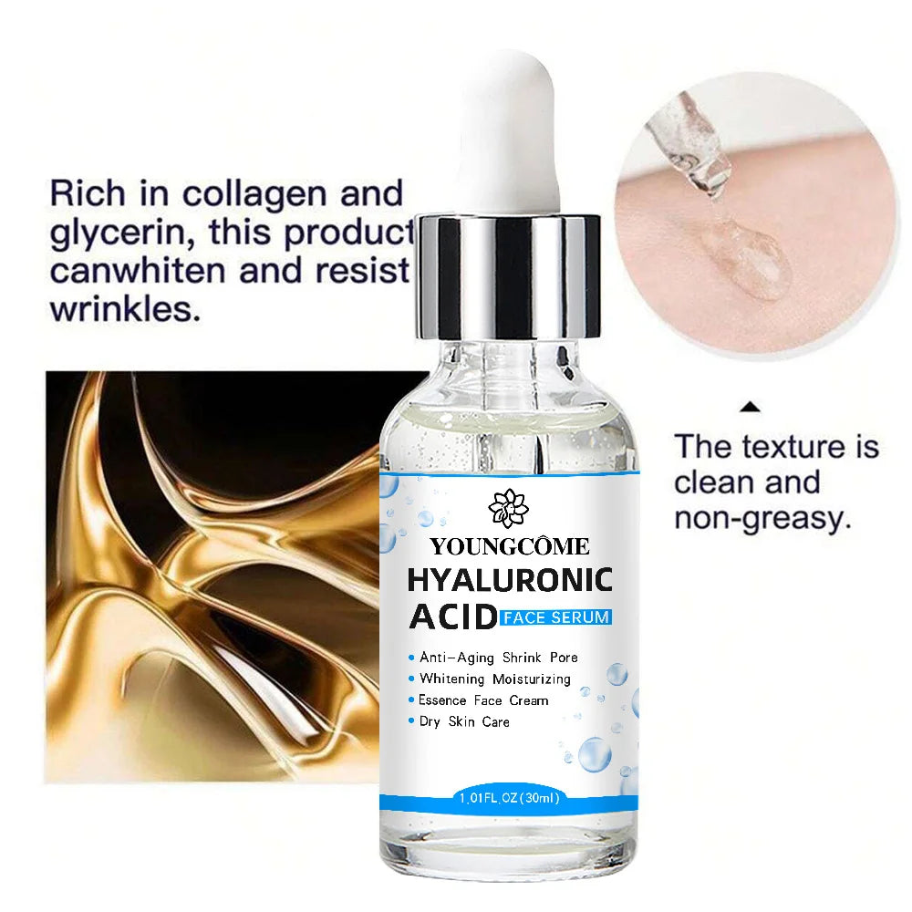 Hyaluronic Acid Facial Essence Deep Moisturizing Shrink Pores Tighten The Skin Facial Skin Essence Korean Skin Care Products Peaceful Pleasures Health and Wellness