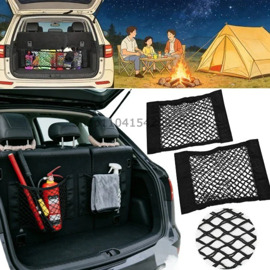 Universal Car Trunk Organizer Elastic Mesh Net Storage Bag Car Trunk Organizer Oasis Select