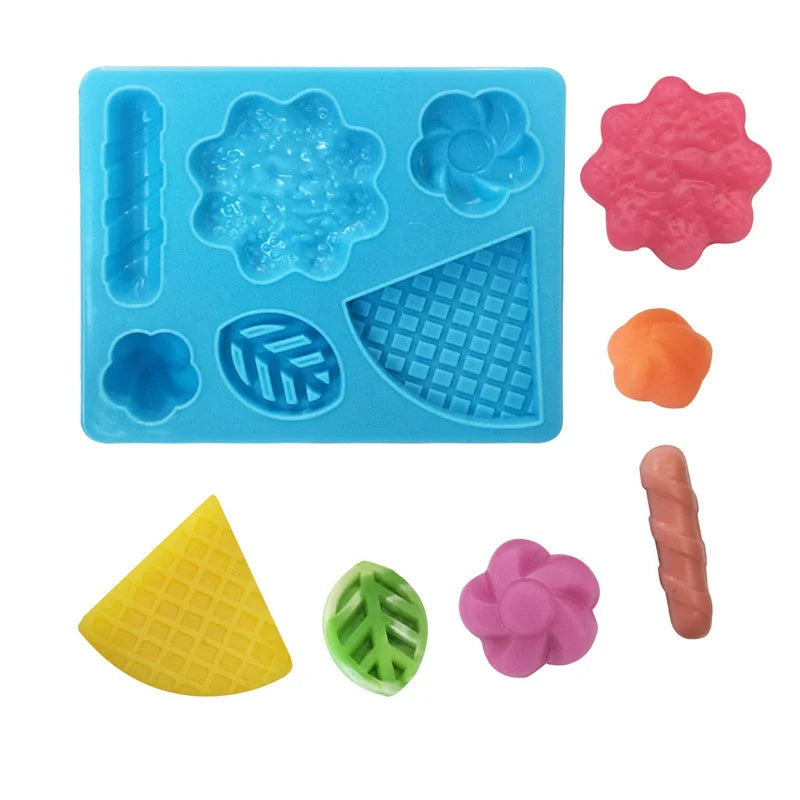 Food Play Dough Molds Kids Plastics Fruit Vegetable Dumpling Noodle