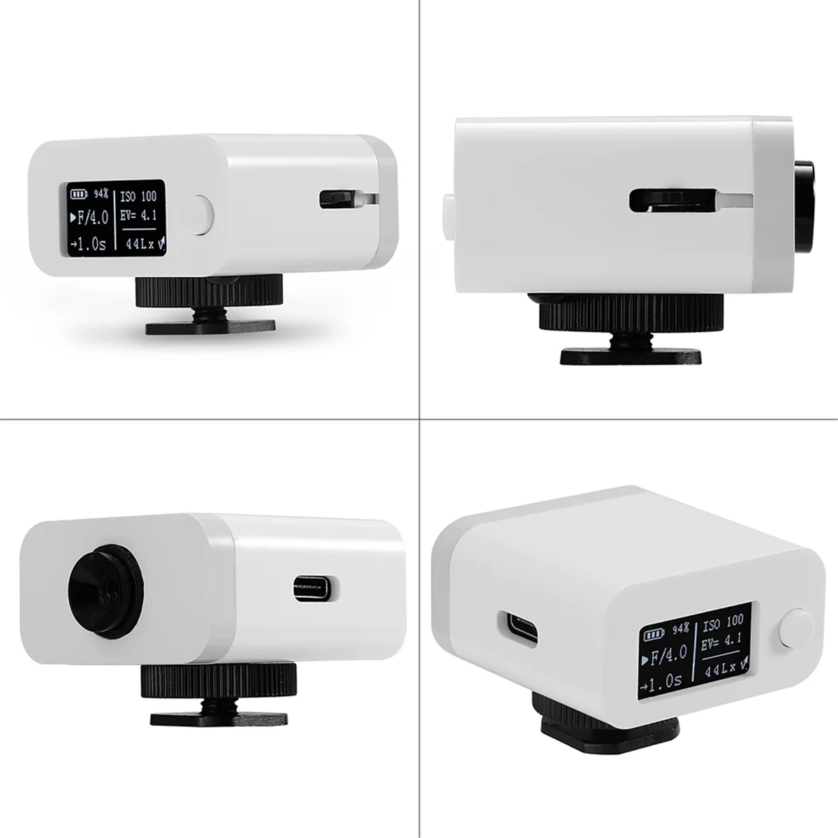 M08 Light Meter Camera Set-top Reflection Cold Shoe Fixing Photometer