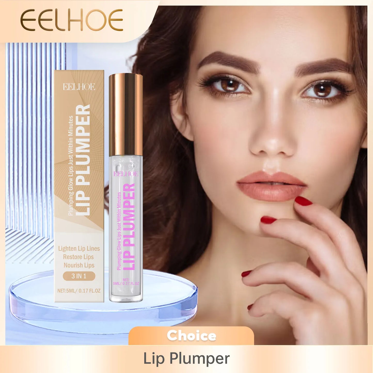 EELHOE Lip Plumper Oil – Volumising, Nourishing & Brightening