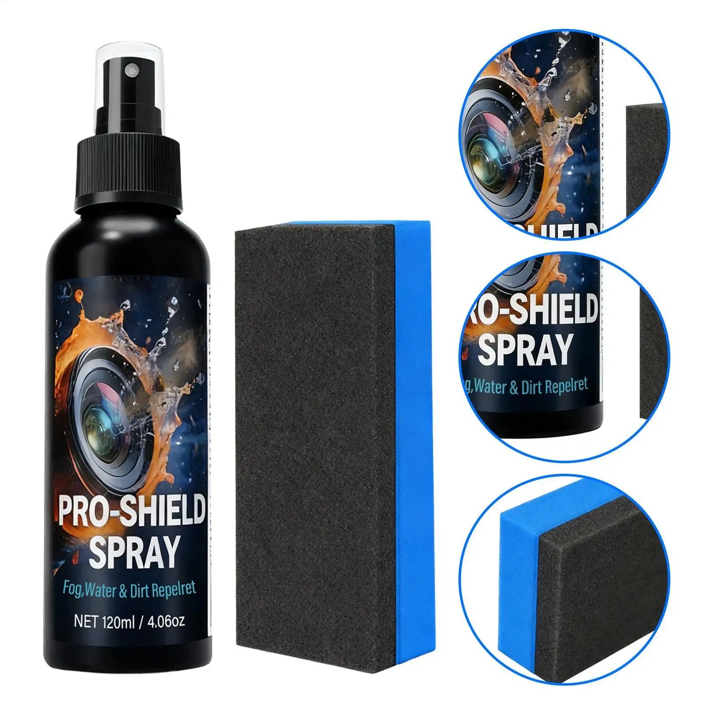 Screen & Lens Cleaner Spray Kit 120ml | Anti-Fog, Streak-Free