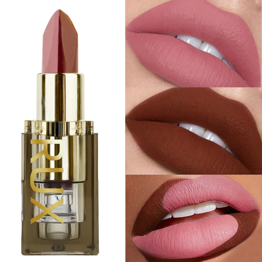 KAFURUX Two-Tone Matte Lipstick | Waterproof Long-Lasting Lip