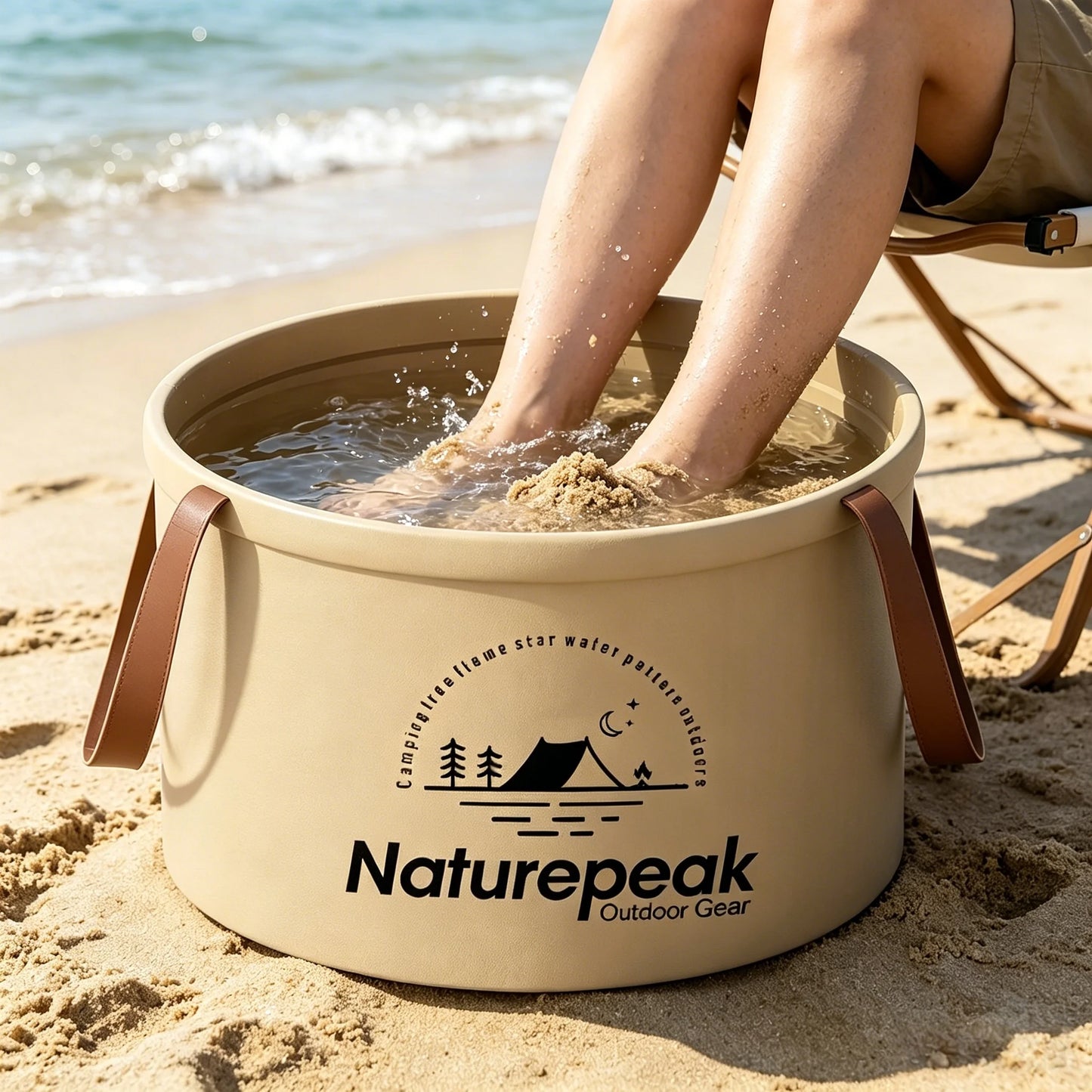 6L Collapsible Bucket with Handle | Portable Folding Wash Basin