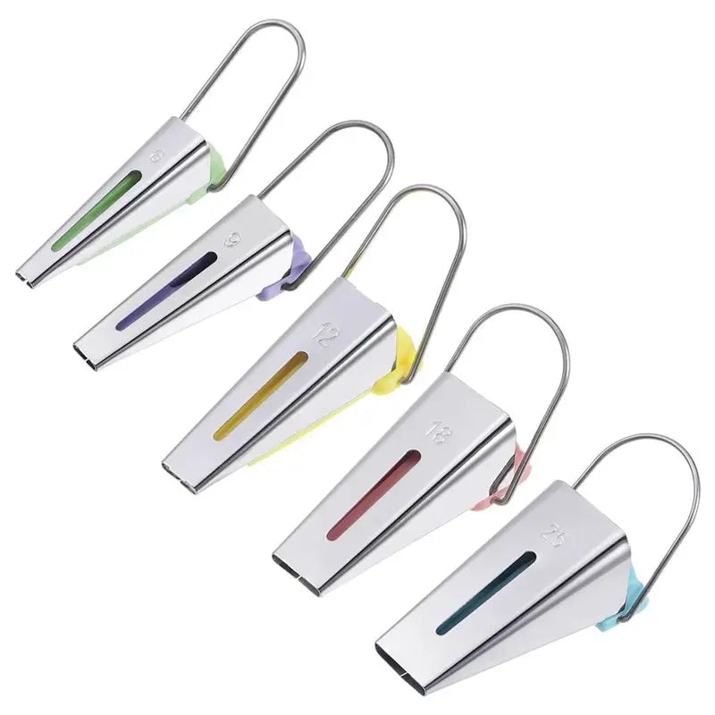 A36T-Tape Maker Kit 6Mm 12Mm 18Mm 25Mm 9Mm Single And Double Fold Fabric Bias Binding Maker Sew Tool For Fabric Patchwork Durabl Peaceful Pleasures Health and Wellness