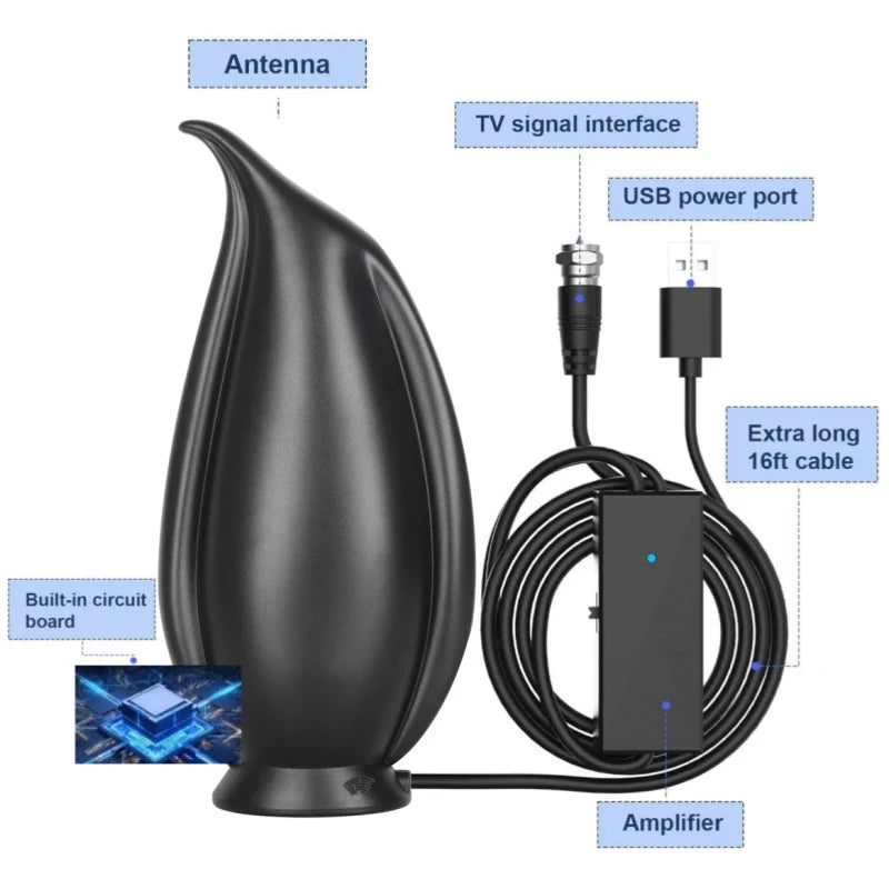 HD Digital TV Antenna Indoor & Outdoor DVB-T2 HDTV