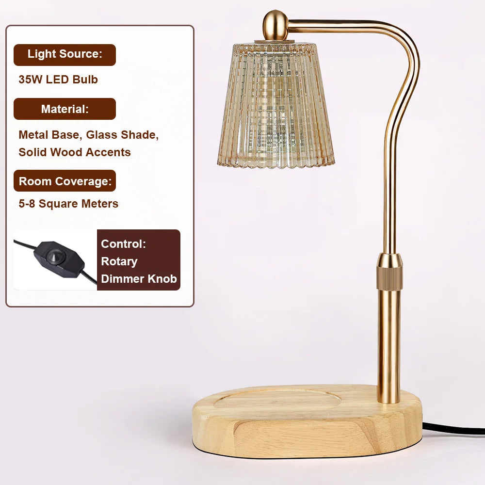 RUNTOIN 35W Dimmable Candle Warmer Lamp – Adjustable Height