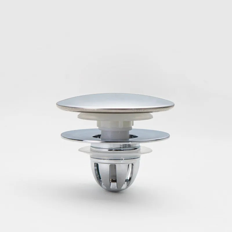 Universal Pop-Up Sink Stopper | Hair Catcher & Odor Seal