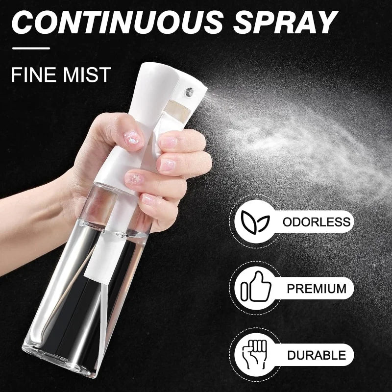 300ML Makeup Continuous Spray Bottle For Hair Essentials Spray Bottles For Cleaning Empty Ultra Fine Water Mister Sprayer Peaceful Pleasures Health and Wellness