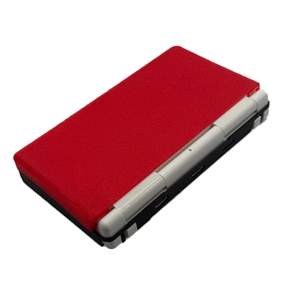 TPU Anti-Slip Flexible Protective Shell For Anbernic RG DS Console 3D Printed Protective Cover Fashionable And Simple Design Peaceful Pleasures Health and Wellness Red Top Black Bottom