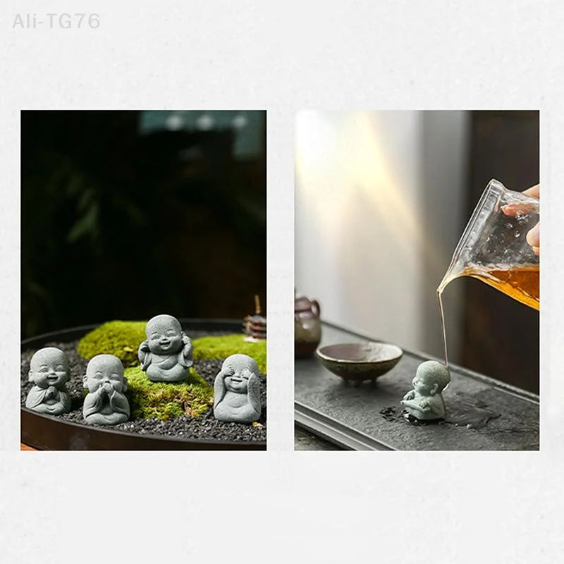 Zen Monk Statues | Resin Figurines for Meditation & Home Decor