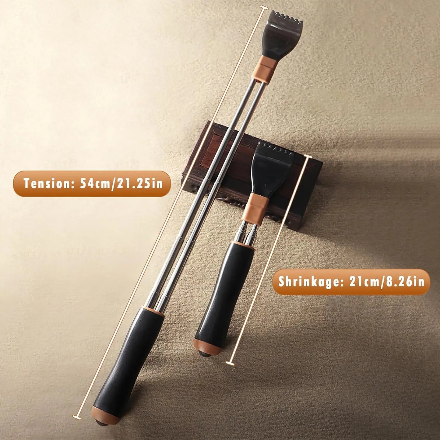 Telescopic Back Scratcher – Stainless Steel Retractable Tool