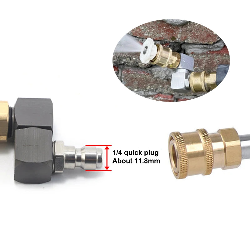 New 1Pcs Hose Fitting Coupler Adaptor With DN8 G1/4 Thread Universal 360º Rotatable Pneumatic Connector Air Tool DIY Accessories Peaceful Pleasures Health and Wellness