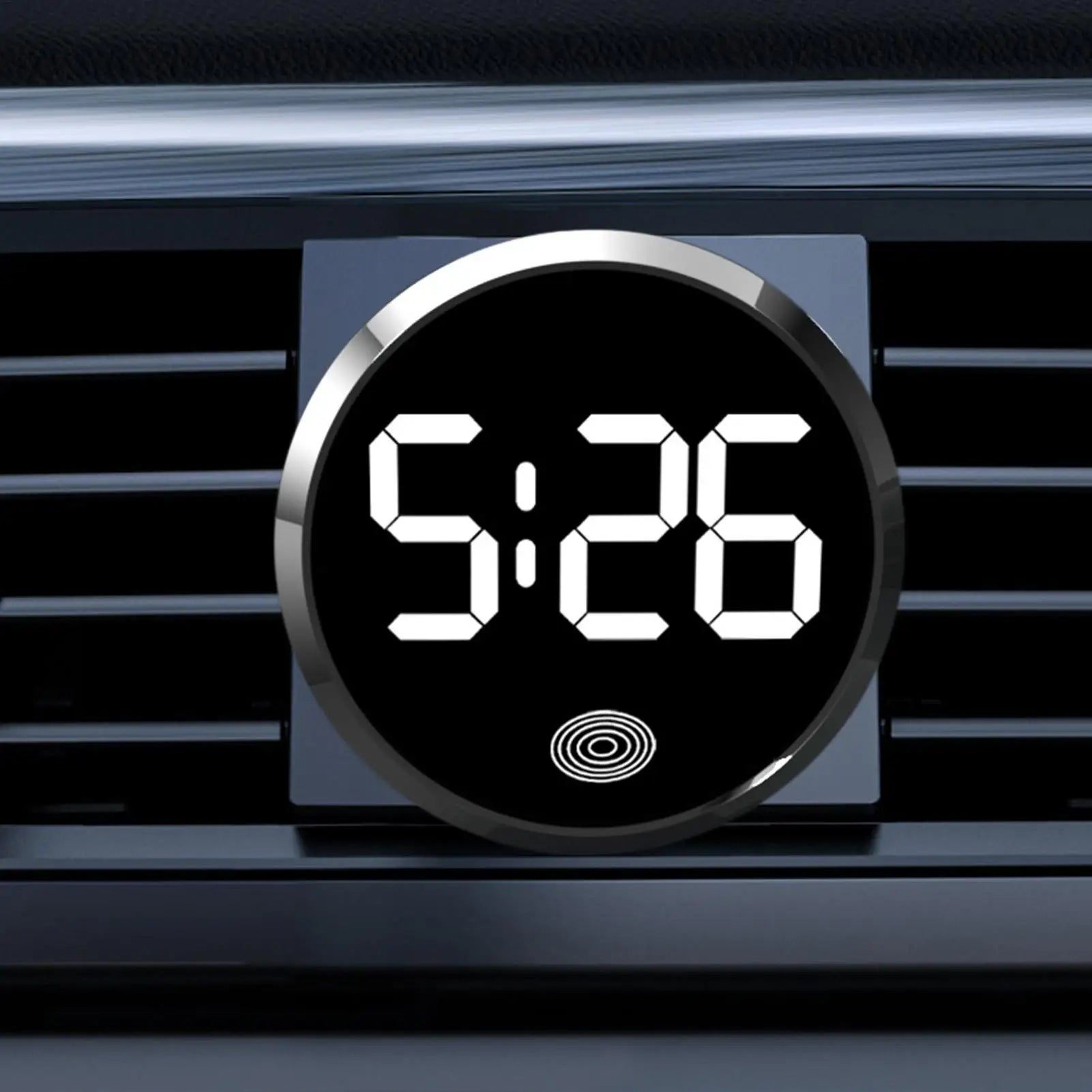 Fashionable LED Car Clock Touch-Control Dashboard Watch, LED Display Light for Fridge RV Classroom Travel Vehicle Supplies Peaceful Pleasures Health and Wellness