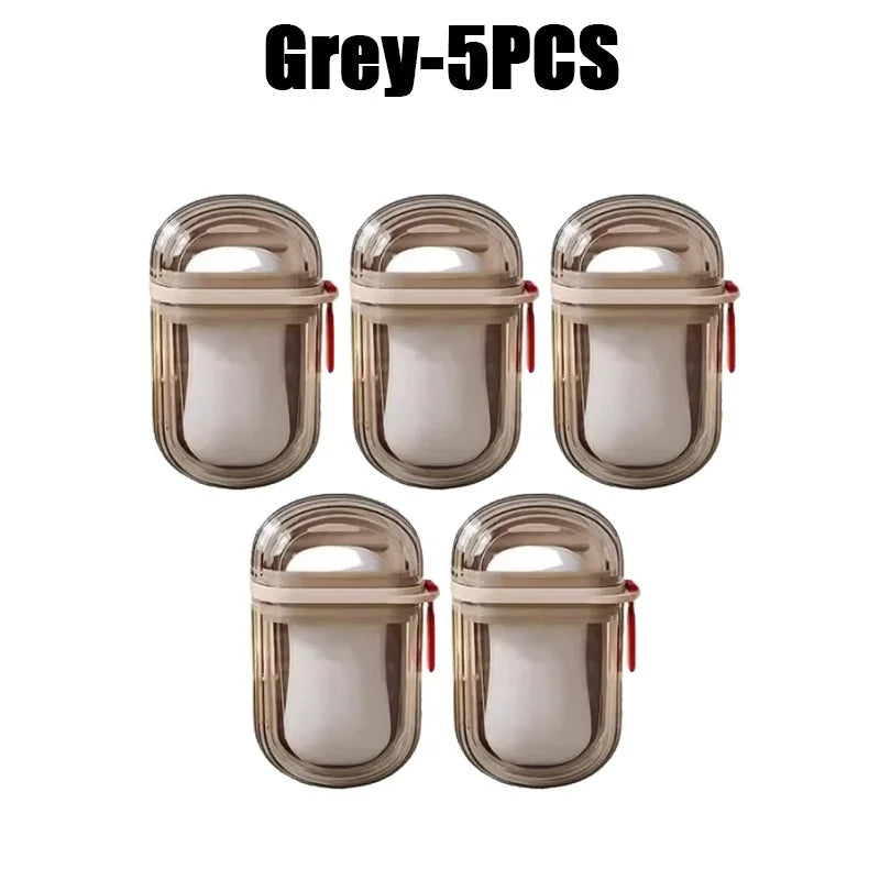 Portable Travel Soap Box with Lid, Drain & Leak-Proof Case