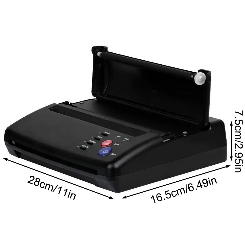 Tattoo Transfer Stencil Machine with Kit Copier Printer Tattoo Transfer Stencil Paper Tattoo Stencil Printer Machine for Tattoo Peaceful Pleasures Health and Wellness