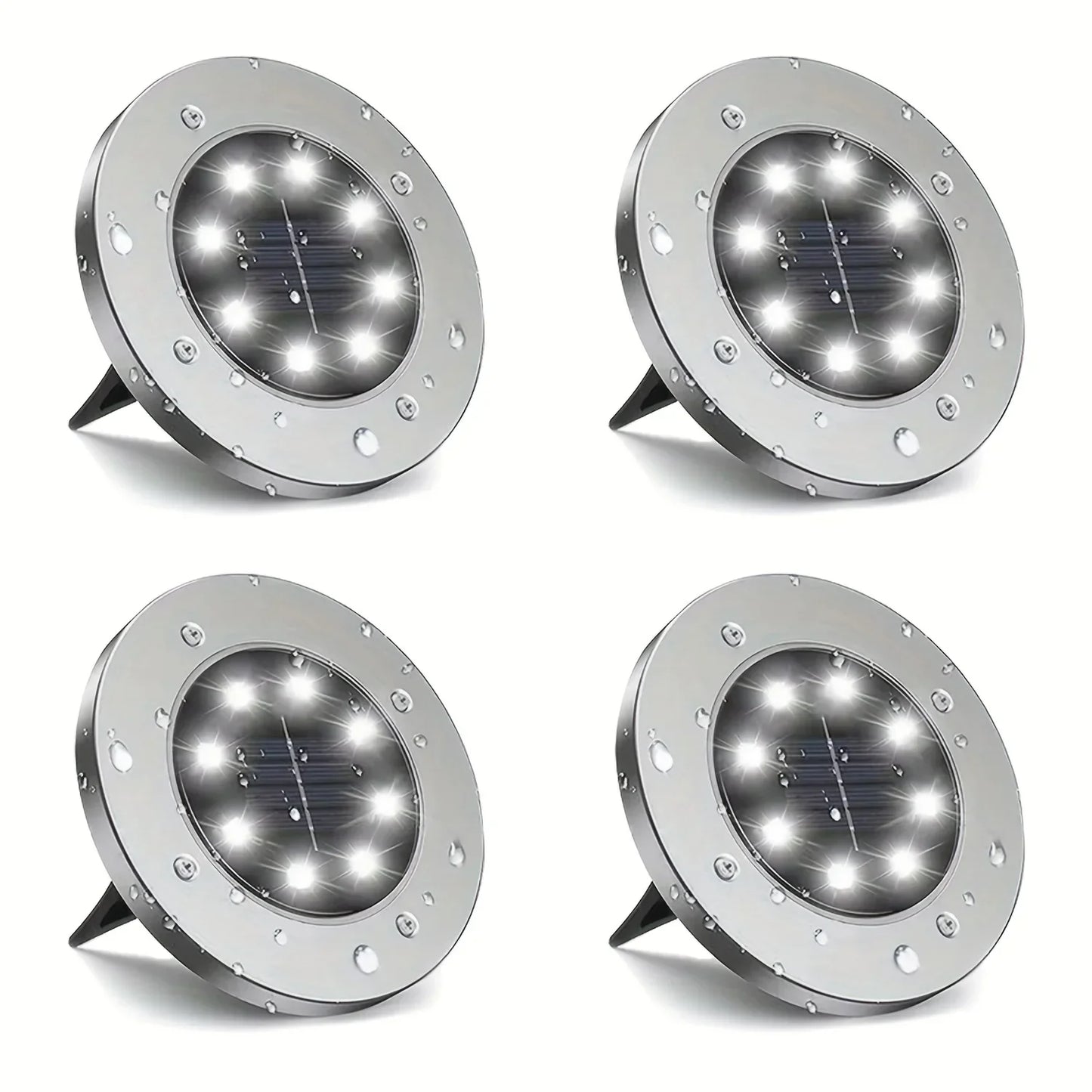 IP65 Solar LED Ground Path Lights – Garden Driveway Lawn Decor