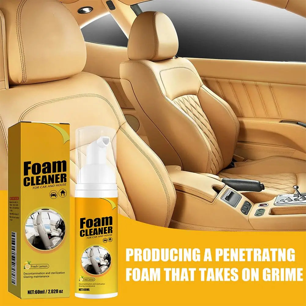 Car Interior Foam Cleaner Spray – Seats, Dashboard & More