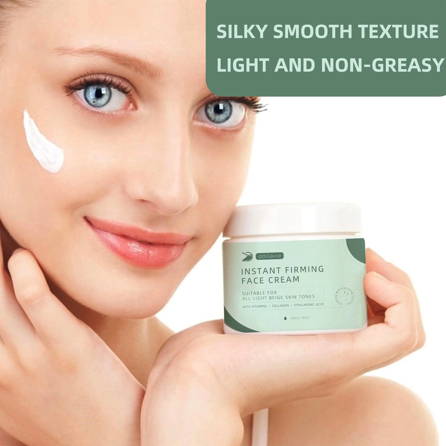 Instant Firming Face Cream – Deeply hydrates, tightens & boosts elasticity in 3 mins. Lightweight, non-greasy for all skin types Peaceful Pleasures Health and Wellness