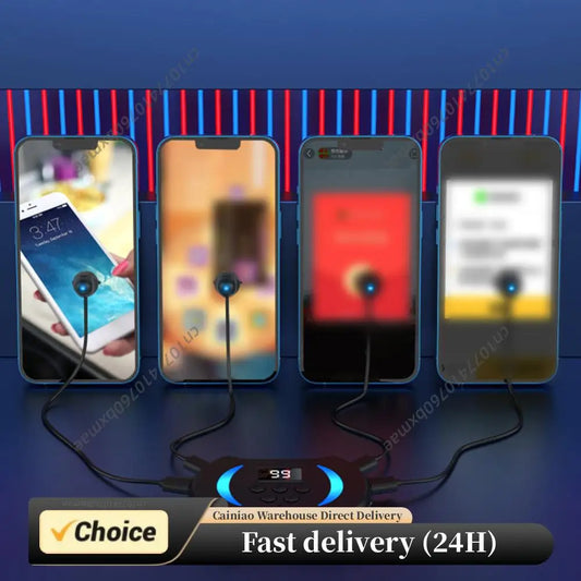 Mobile Phone Screen Auto Clicker with Digital Display & Blue Light Auto Tapper Taps for Games Live Broadcasts Deal Reward Tasks Peaceful Pleasures Health and Wellness