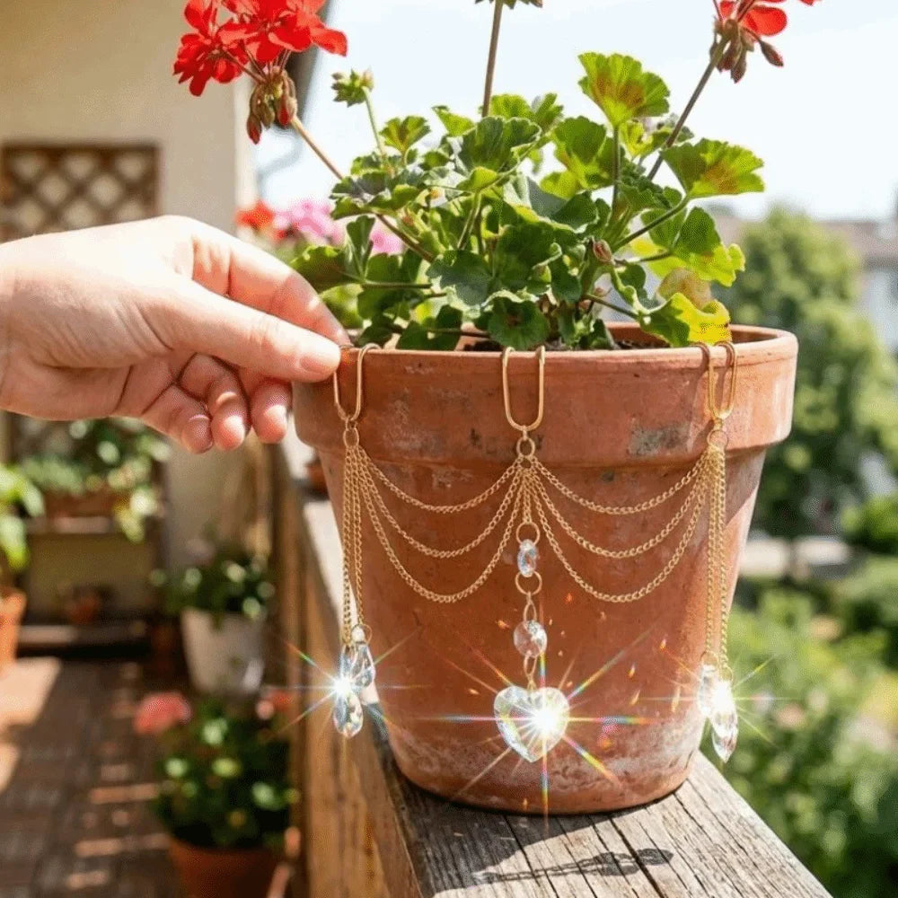 Heart-Shaped Crystal Prism Sun Catcher – Rainbow Window Decor