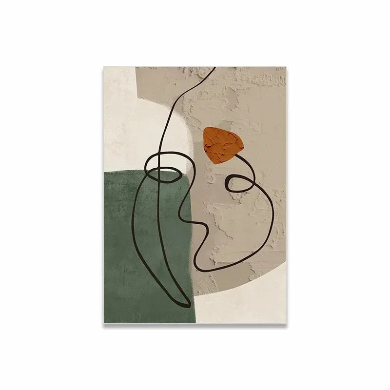 Retro Green Plant Flower Aesthetic Canvas Painting Posters and Prints Wall Picture For Living Room Decoration Peaceful Pleasures Health and Wellness 2 20x30cm Unframed