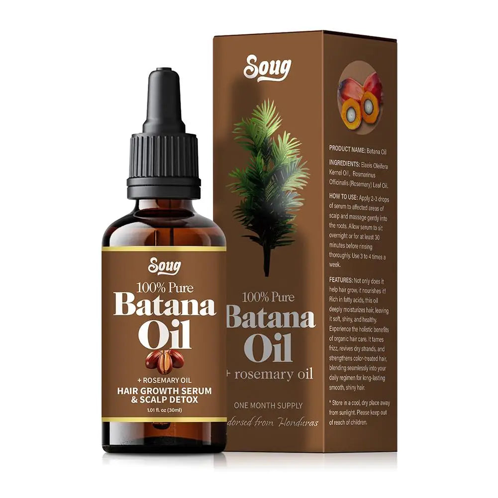 30ml/50ml Batana Rosemary Mint Scalp Hair Strengthening Oil Biotin Essential Oils Nourishing Treatment Split Ends Dry All Types Peaceful Pleasures Health and Wellness B 30ml