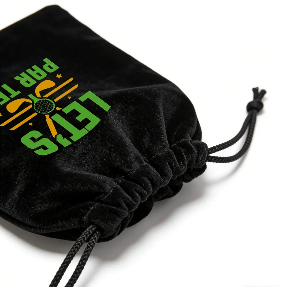5-Pack Golf Velvet Drawstring Gift Bags 5x7" | Party Favors