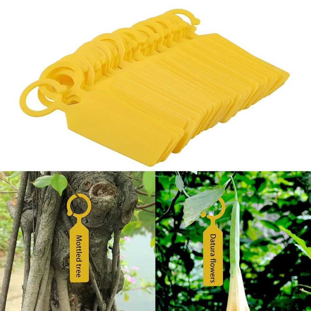 200PCS Reusable Plastic Plant Labels – Writable Nursery Tags