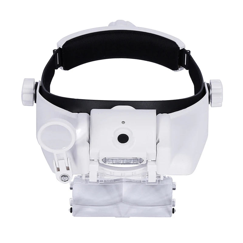 USB Rechargeable Glasses Loupe Watchmaker Repair Tool Glasses Magnifier LED Headband Magnifying Glass 1.5x 2x 2.5x 3x 3.5x 8 Peaceful Pleasures Health and Wellness