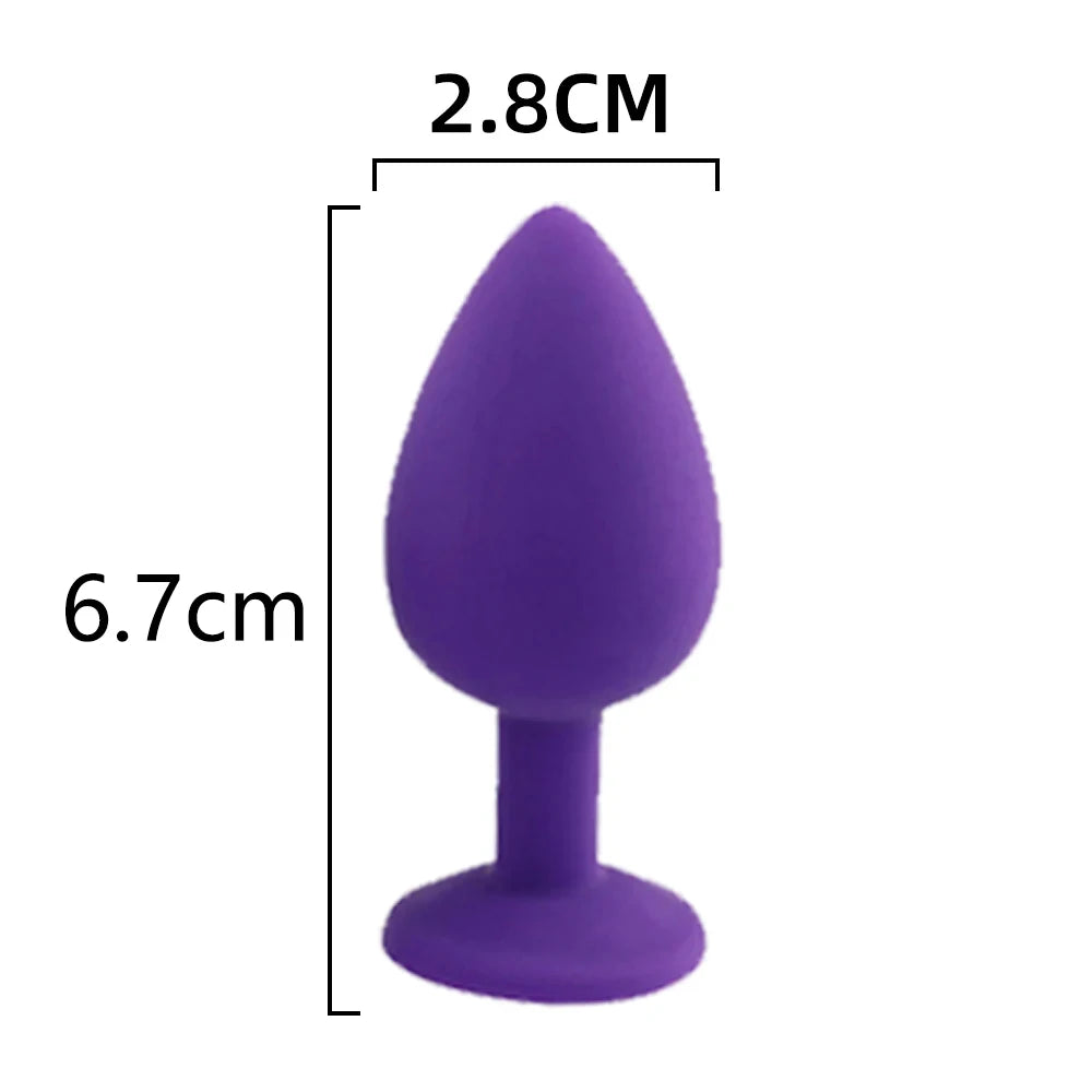 Sex Toy Anal Plug Anal Toys Long Fox Tail Erotic Anus Toy Ass Stuff With Silicone Inserted Behind The Anus Sexy Toys For Woman Peaceful Pleasures Health and Wellness A-C525-purple