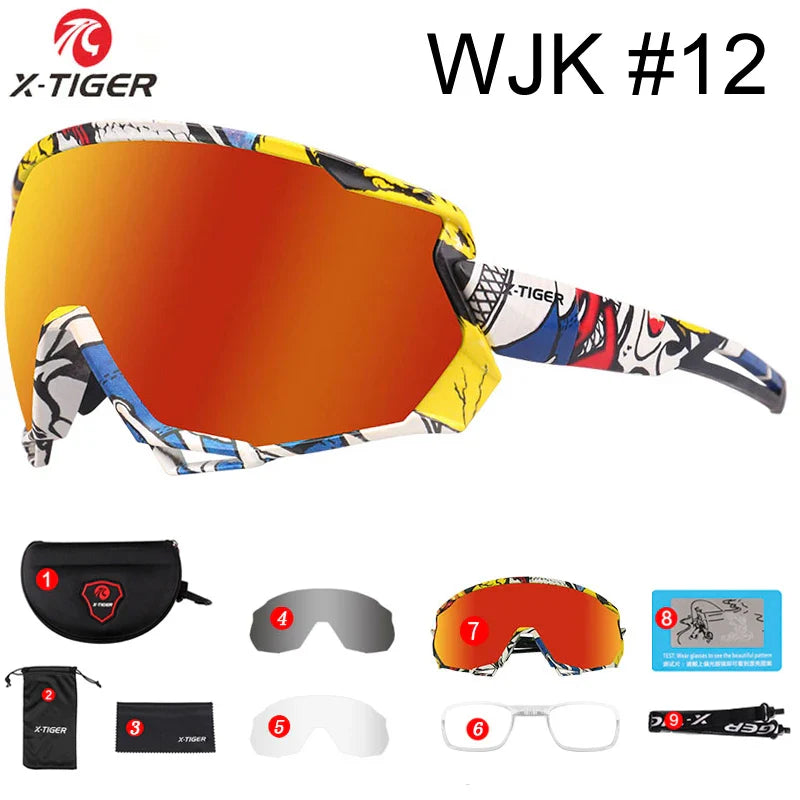 X-TIGER Polarized Sports Sunglasses – 5 Interchangeable Lenses