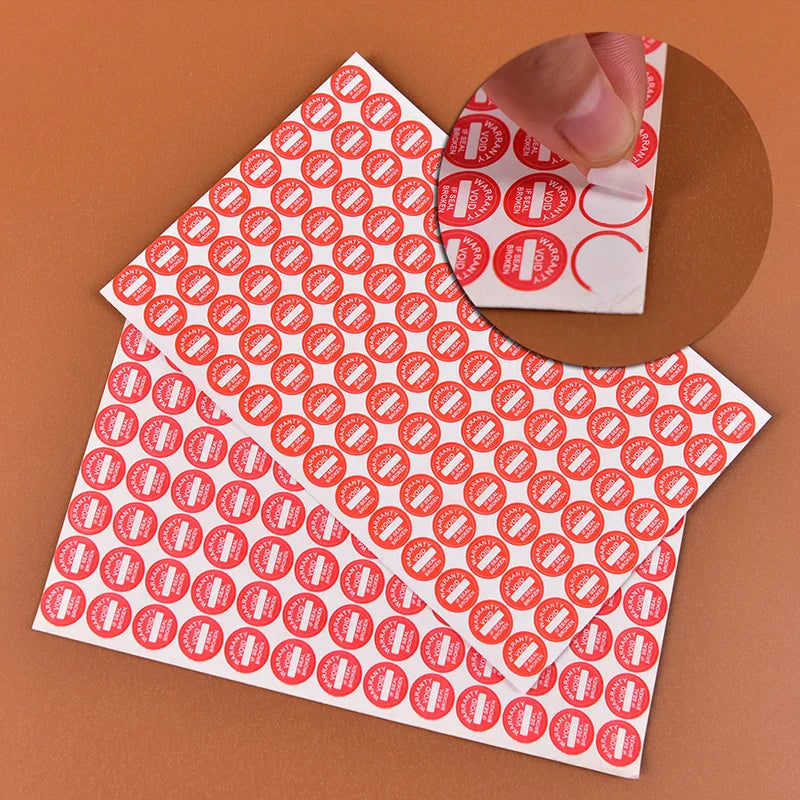 208-Pack VOID Warranty Seal Stickers – 10mm Fragile Labels