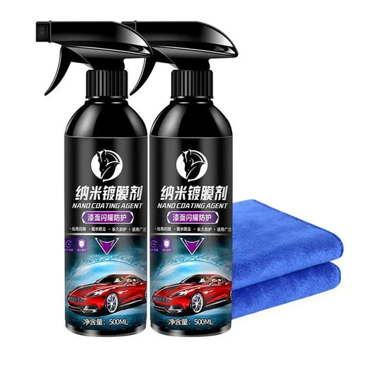 10H Ceramic Car Coating 500ML 9H Nano Liquid Glass Plated Crystal Hydrophobic Waterproof Polishing Paint Hardness Car Polish Wax Peaceful Pleasures Health and Wellness