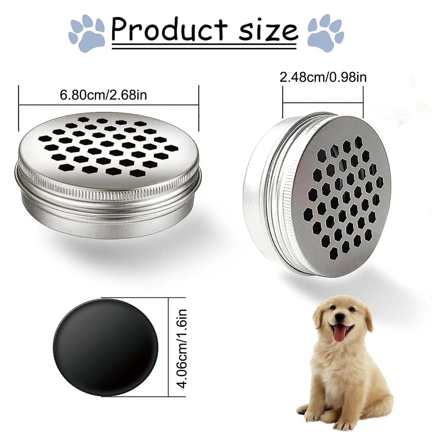 Dog Scent Training Tins 18-Piece Anti-Chew Pet Enrichment Dog Treat Container with Magnetic Dots for House Apartment Backyard Peaceful Pleasures Health and Wellness