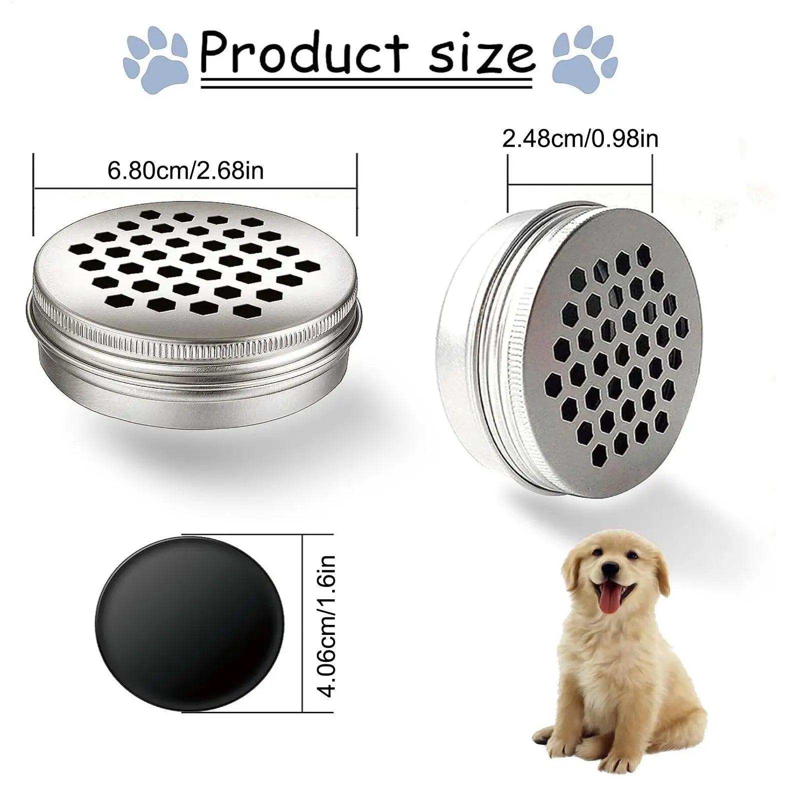 Dog Scent Training Tins 18-Piece Anti-Chew Pet Enrichment Dog Treat Container with Magnetic Dots for House Apartment Backyard Peaceful Pleasures Health and Wellness