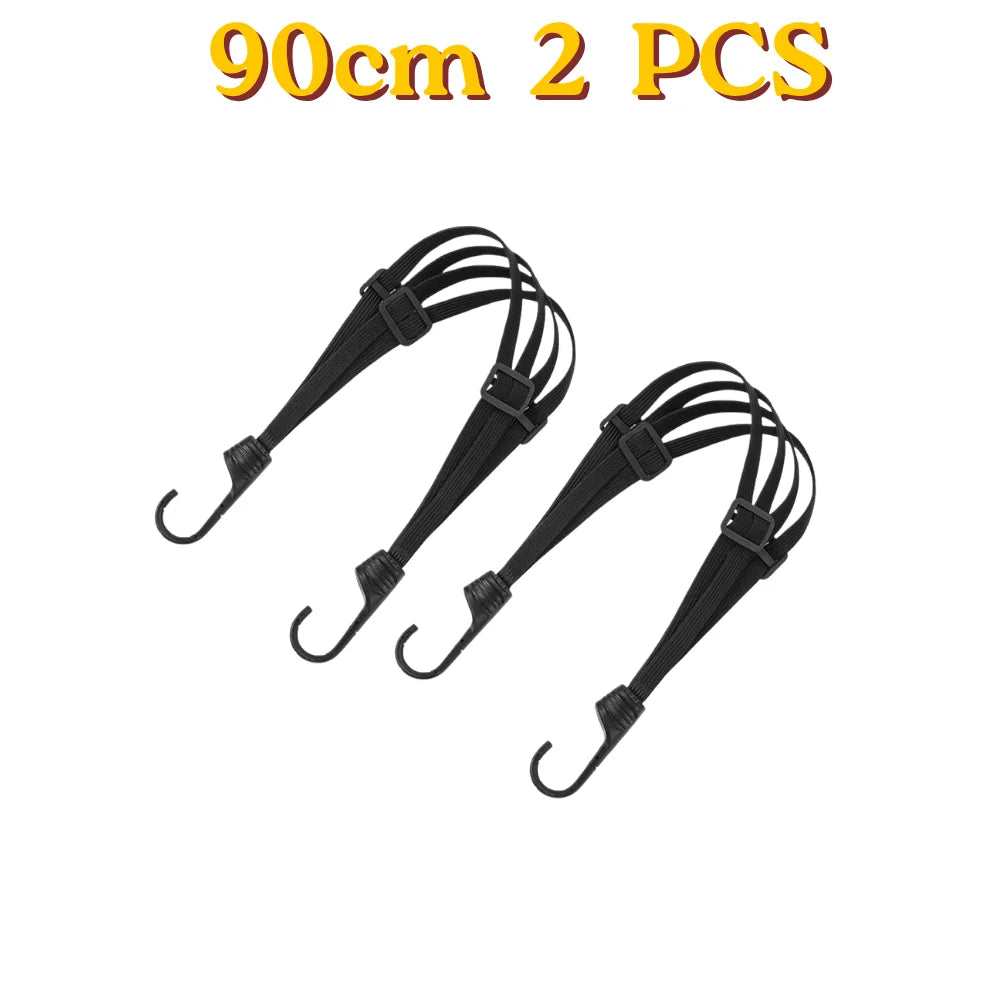 Motorcycle Helmet Elastic Straps with Hooks 60/90CM – 2 Pack