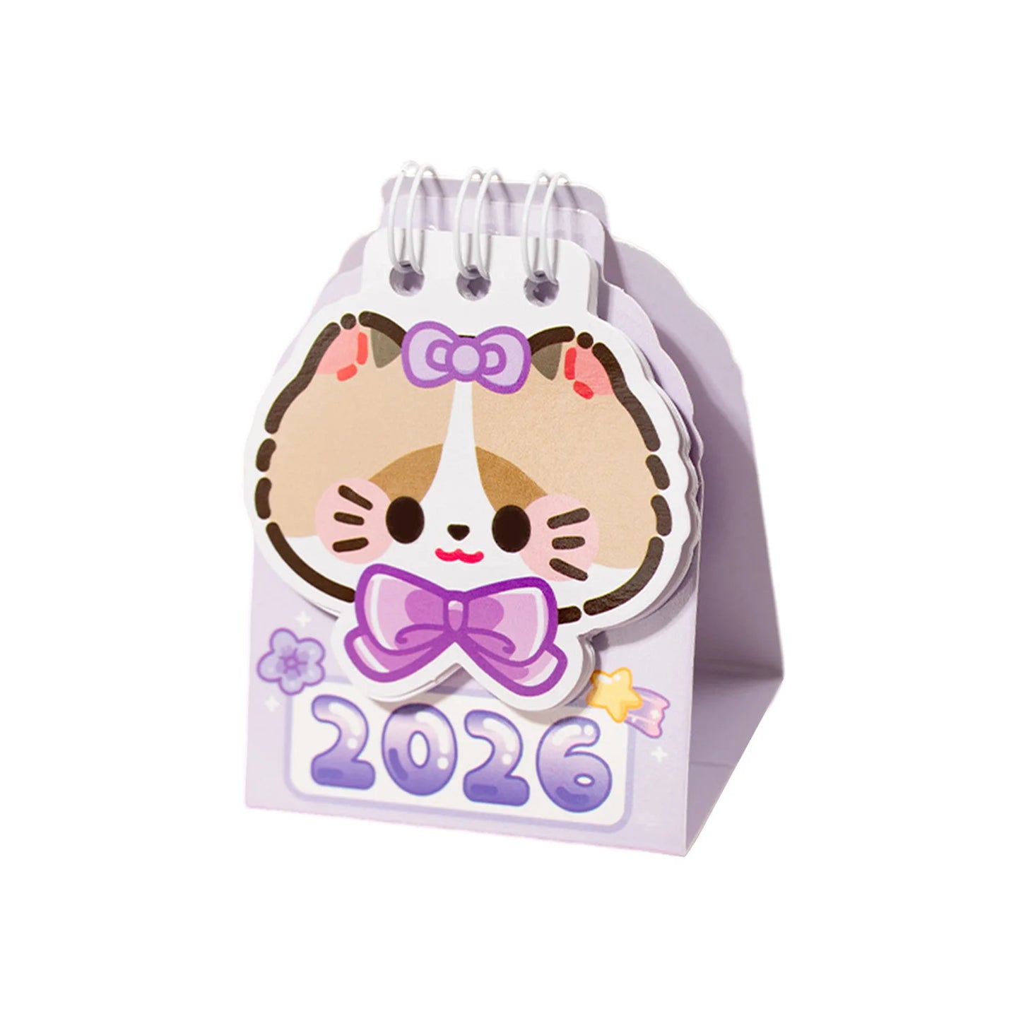 Year 2026 Small Kitty Calendar Desktop Memo Organizer Clear Printing Compact Kitty Planner Daily Planner Desktop Calendar Peaceful Pleasures Health and Wellness Bo