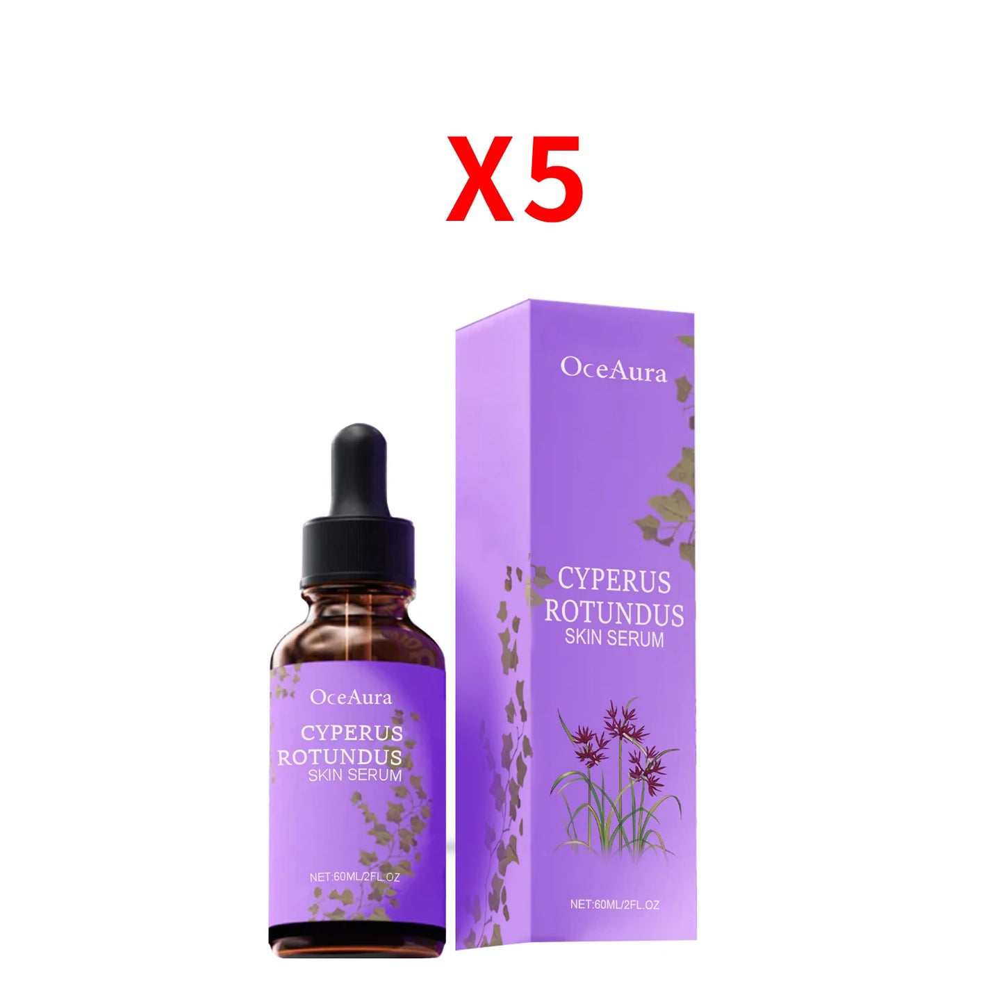 OceAura Cyperus Rotundus Hair Growth Inhibitor Serum 60ml