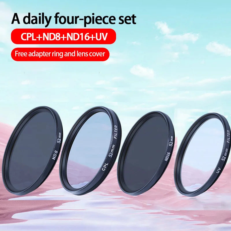 XTU X3 Lens Filters – UV, CPL, ND8, ND32, ND64 HD Glass