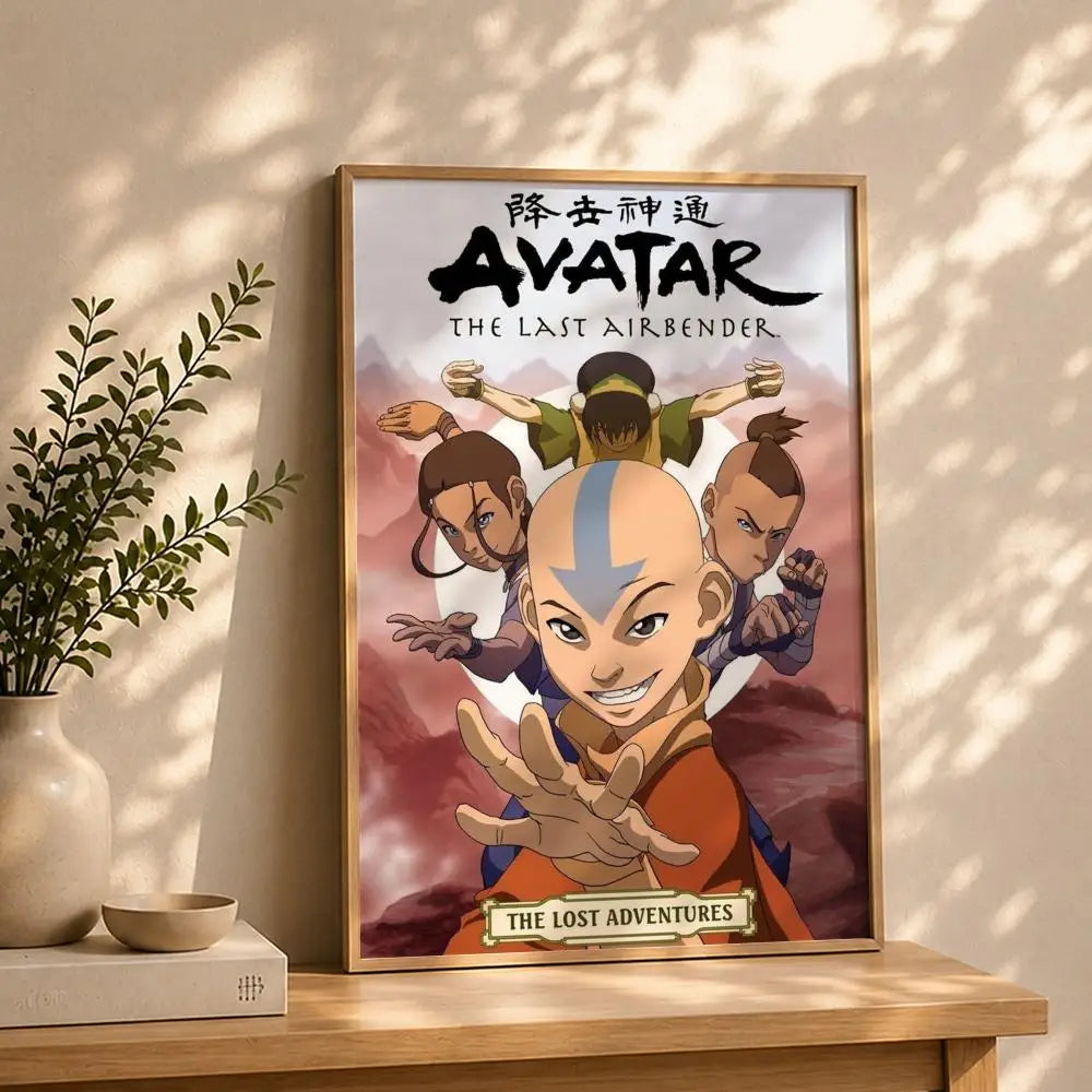 Animation A-Avatar: The Last AirbenderS Poster HD Self Adhesive Waterproof Wall Art Ideal for Home Office Dorm Bedroom Great Peaceful Pleasures Health and Wellness