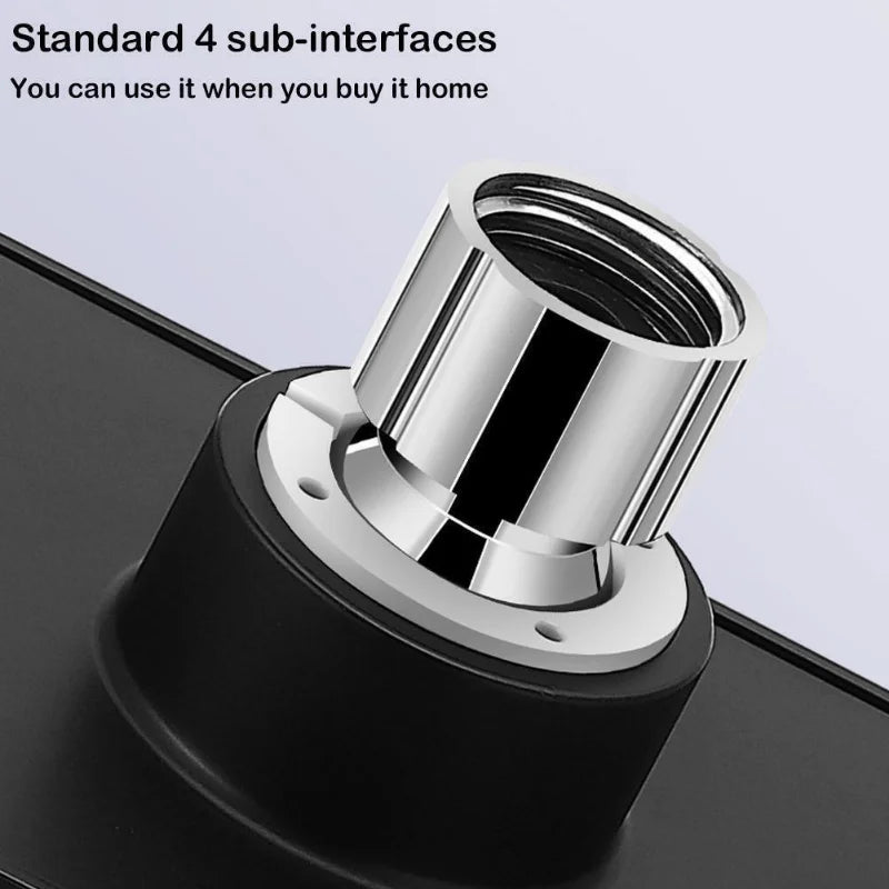 360° Square Rain Shower Head – Chrome, Water Saving, Easy Install