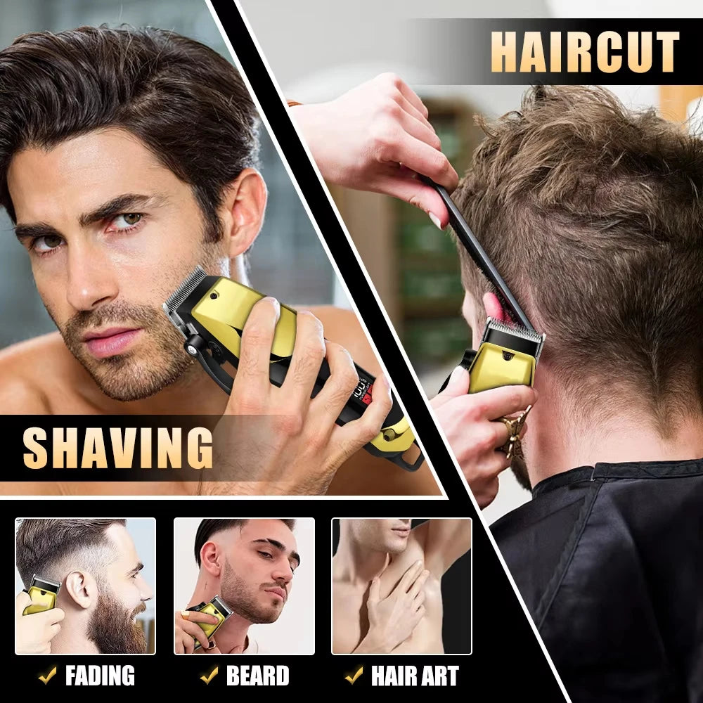 USB Rechargeable Hair Clippers For Men Hair Body Beard Portable Travel Trimmer Grooming Care Tool Set Suitable Home Use For Male Peaceful Pleasures Health and Wellness