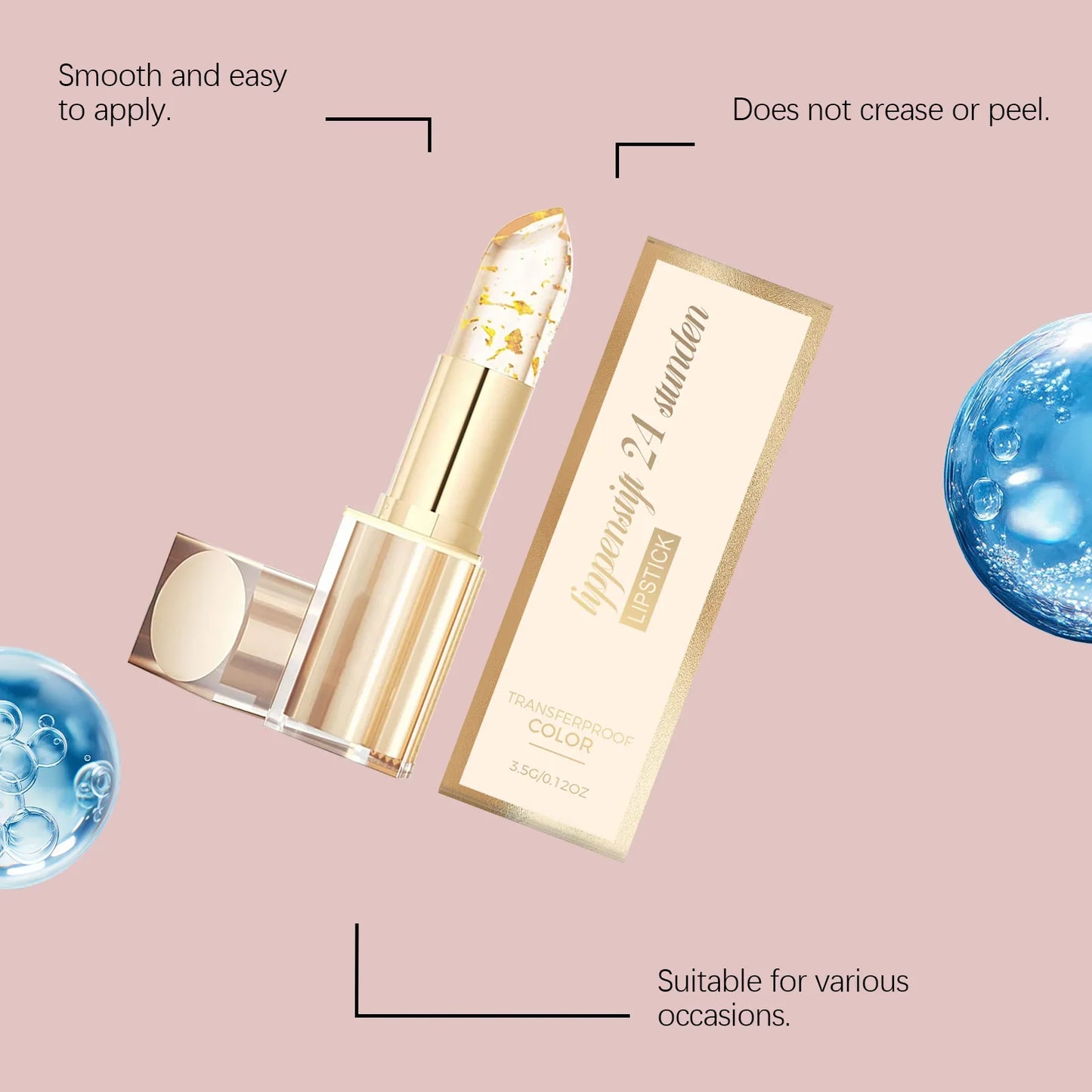 Gold Foil Color-Changing Lip Balm | Hydrating & Long Lasting