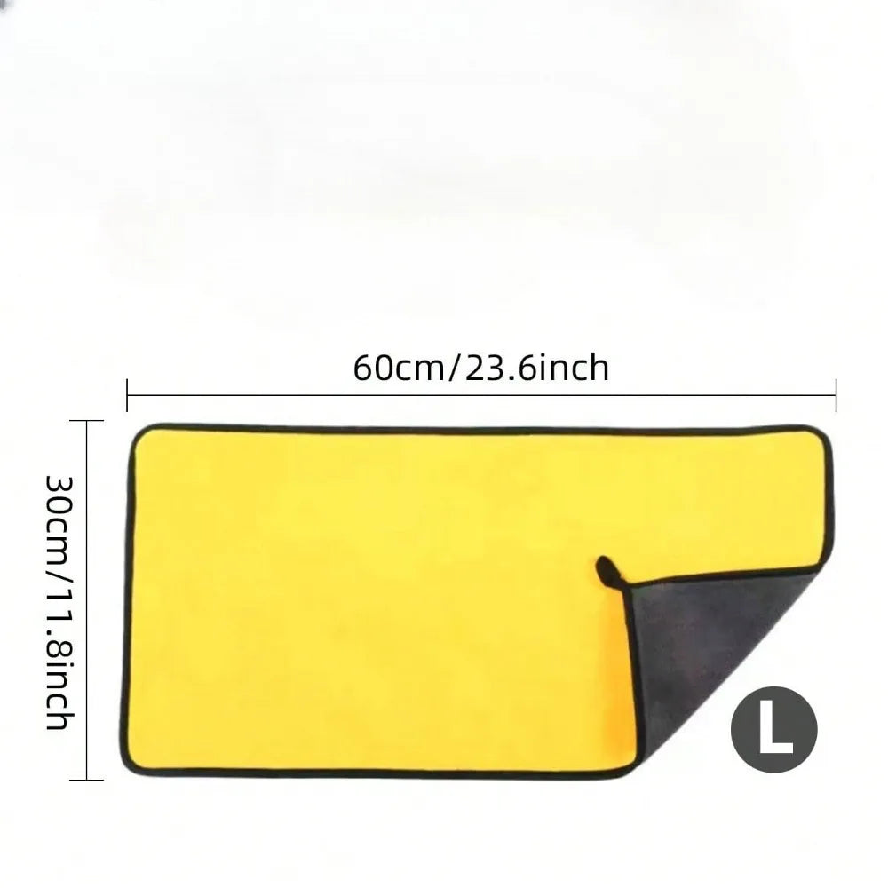Microfiber Car Cleaning Towels 30x60cm | Quick-Dry Wash Cloths